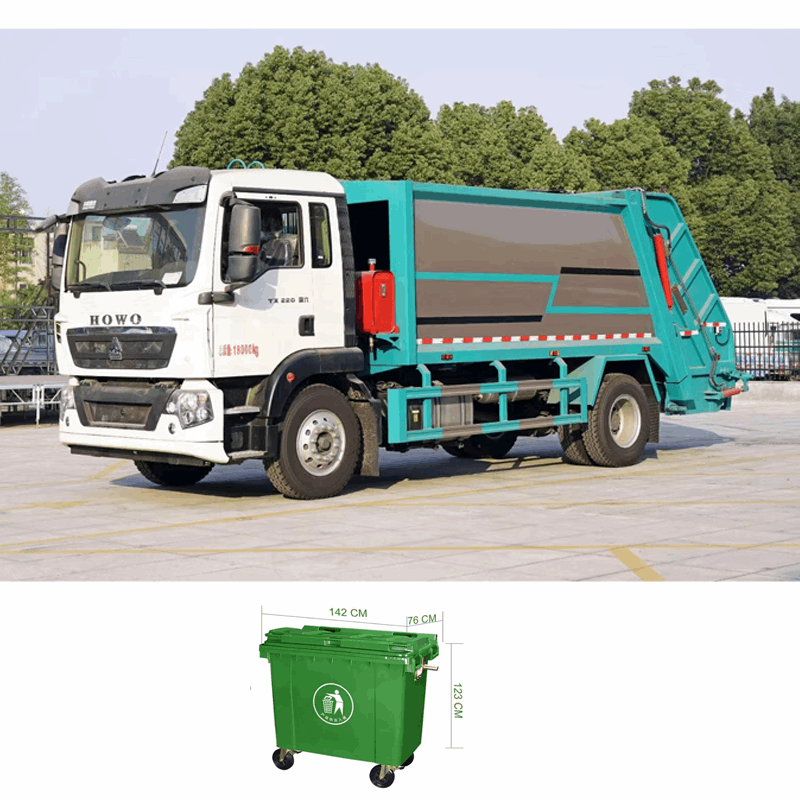 HOWO 4*2 18m³garbage compractor truck