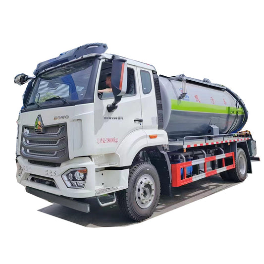 Howo 12 cubic 14 cubic  4x2 sewage suction truck vacuum truck