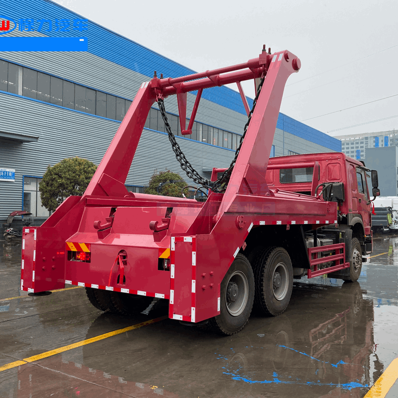 HOWO 6*4  Swing arm garbage truck