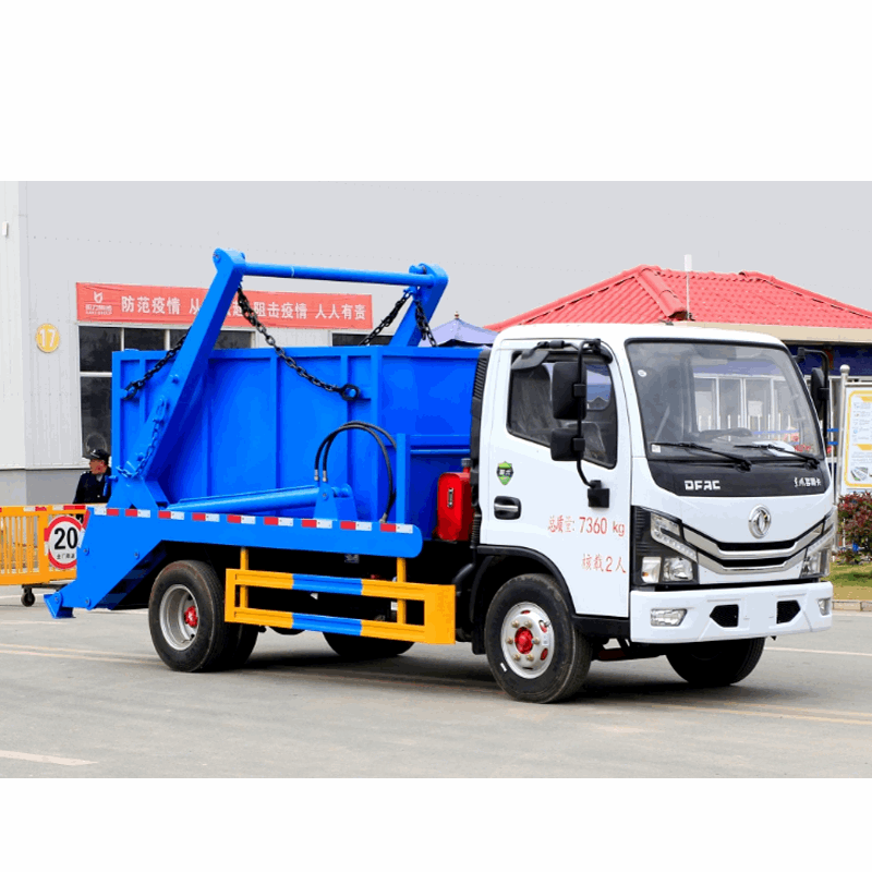 DONGFENG 4*2  small Swing arm garbage truck