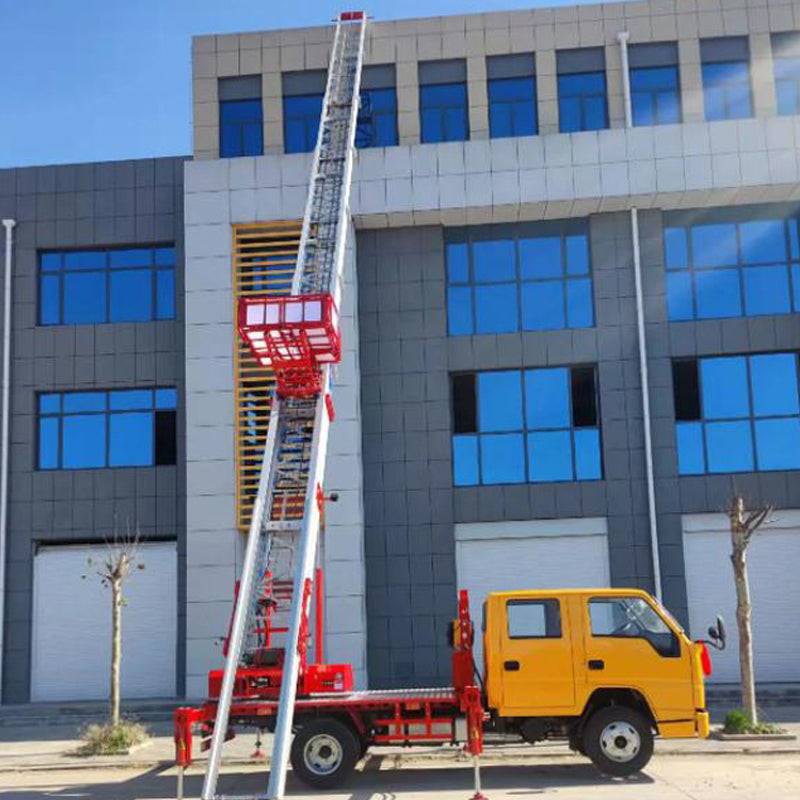 32 meters JiangLing 4 x2  aerial ladder moving operation truck