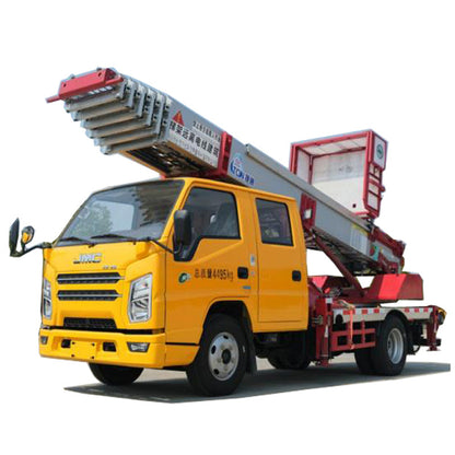 32 meters JiangLing 4 x2  aerial ladder moving operation truck