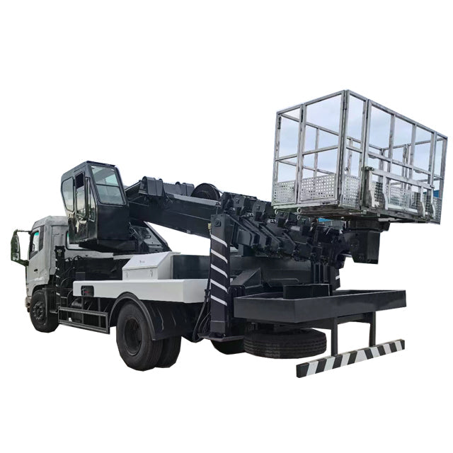 45 meters Dongfeng 4 x2 telescopic boom aerial operation vehicle