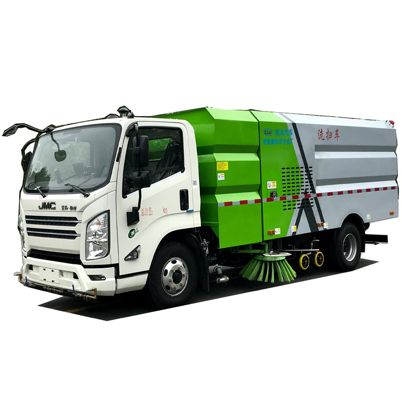 JiangLing 4X2 washing and sweeping car 5 square water tank 4 square dustbin